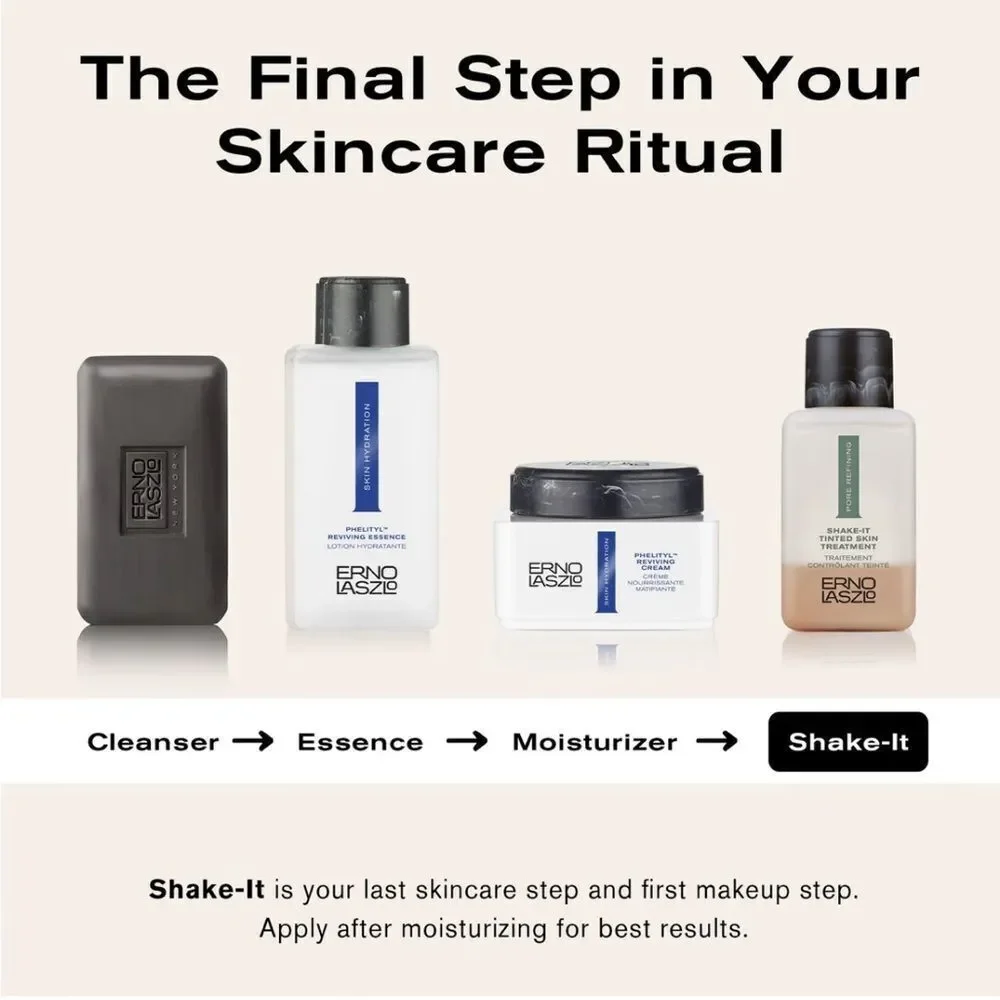 Erno Laszlo Shake-It Tinted Skin Treatment Deep 3.0 oz NEW Sealed Pore Refining